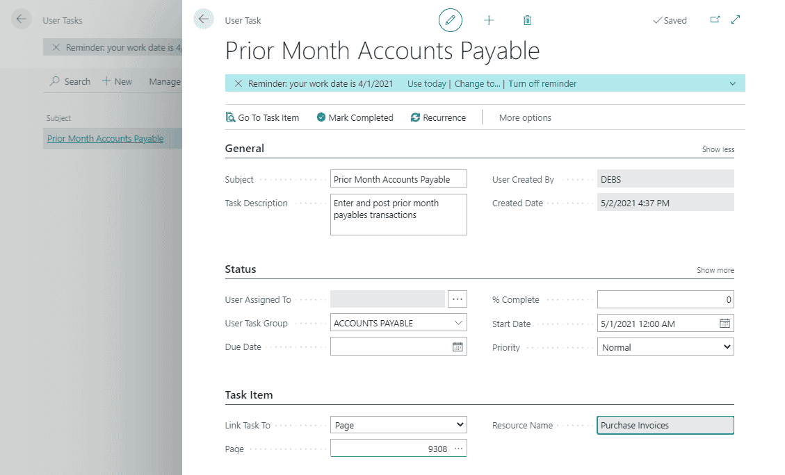prior month accounts payable