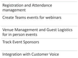 event planning and management