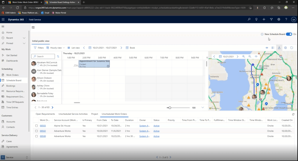 Resources in Dynamics 365 Field Service Feature Board