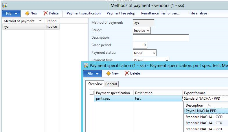 Modifying Electronic Payment Formats in AX 2012