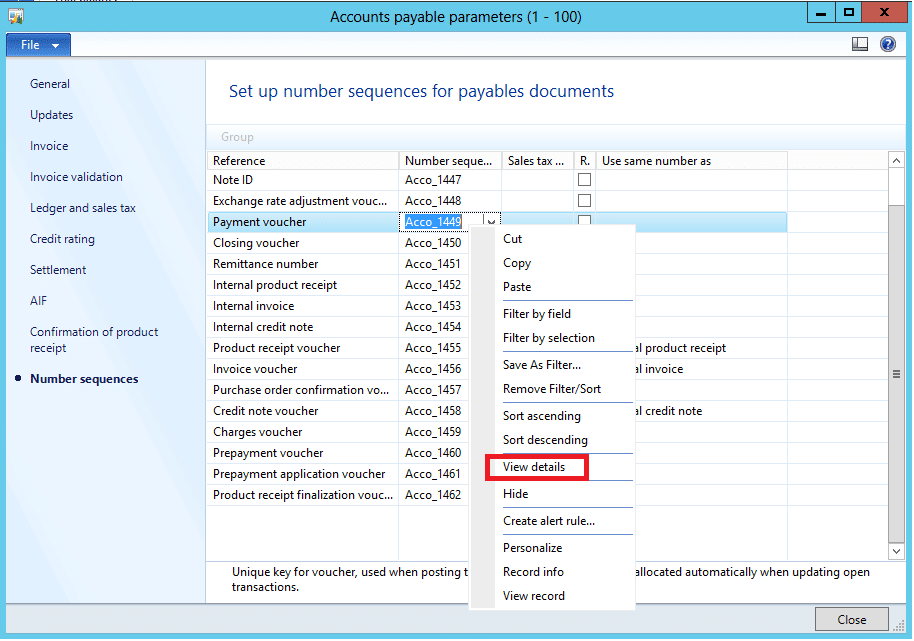 Limitations to using the number sequence wizard in ax 2012