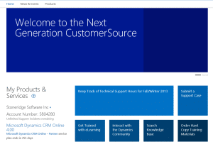 New and improved customersource website