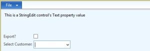 StringEdit Control's Test property value