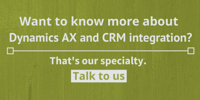 AX and CRM Integration 