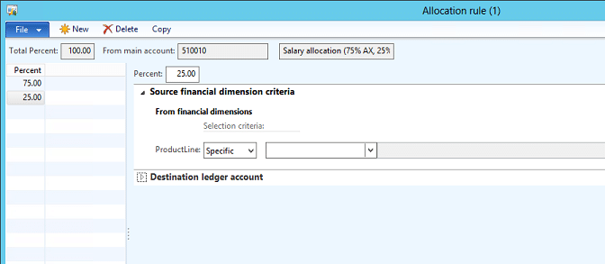 Allocation rules vs. ledger allocation rules in ax 2012 – part 1