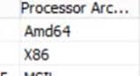 Processor Amd64 in AX 2012