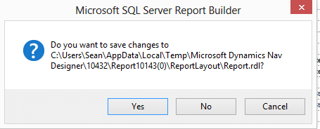 Microsoft SQL Server Report Builder
