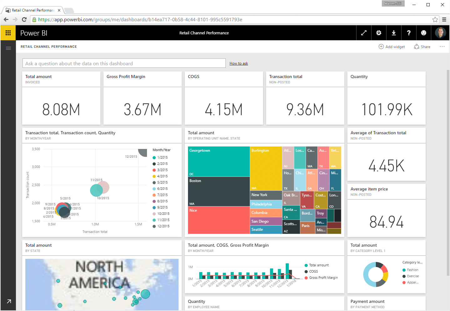 How to integrate power bi with dynamics 365 for operations