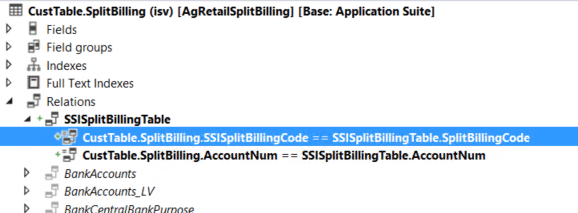 Add split billing code to lookup