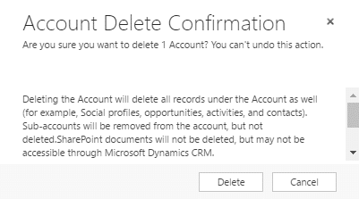 How to restore inadvertently deleted accounts in dynamics 365 (crm modules)