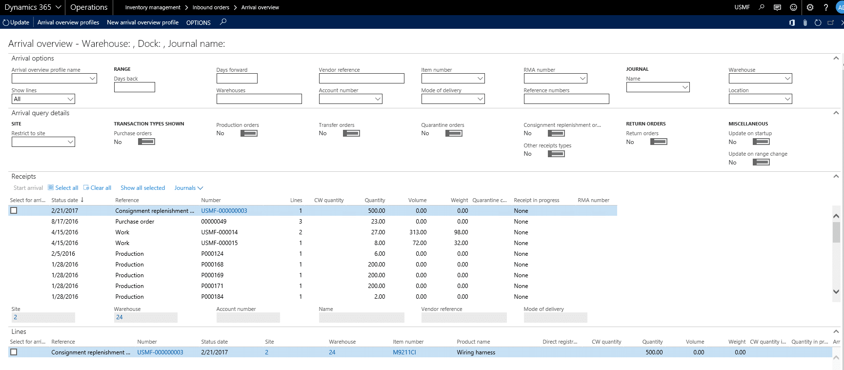 Using consignment in dynamics 365 for operations (ax7)