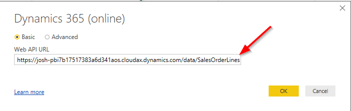 Dynamics 365 for Operations accessing all company entity data from Power BI