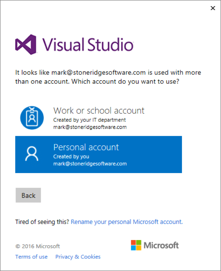 visual studio version control