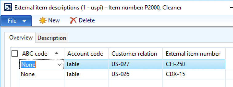 How to create customer item numbers or part numbers in dynamics ax