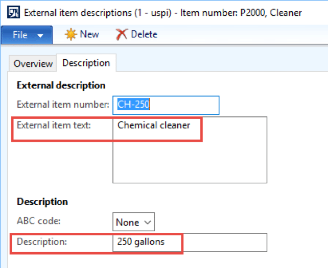 External Item Text for How to Create Customer Item Numbers or Part Numbers in Dynamics AX