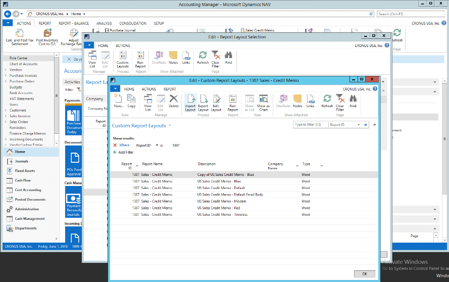Import Report Layout from Word back to Dynamics 365