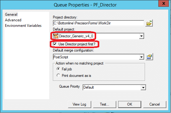 Add a printer as the director printer for use with PrecisionForms.