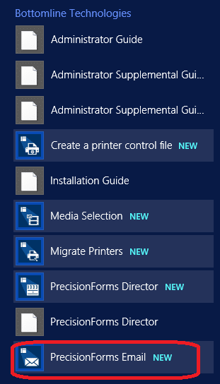 Install PrecisionForms email to enable print output to be delivered via email.