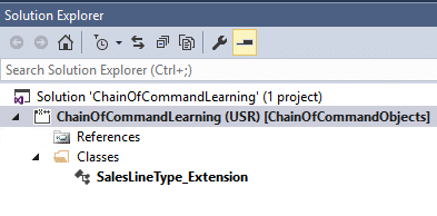 Using the new chain of command feature in x++