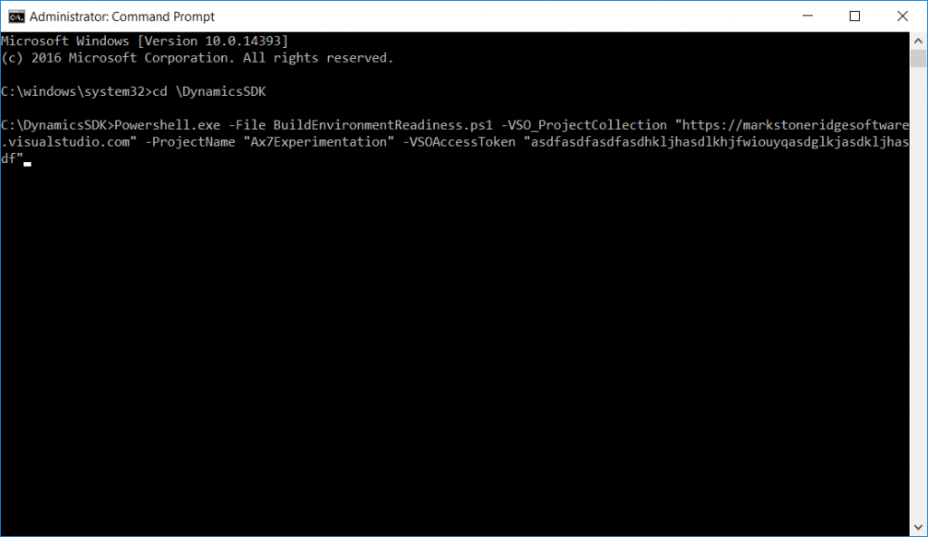 To create the build definition, we will use the BuildEnvironmentReadiness.ps1 PowerShell script.