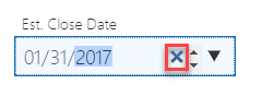 Easily clear out a date field in the new user interface (UI) for Dynamics 365 (CRM) Business Edition.
