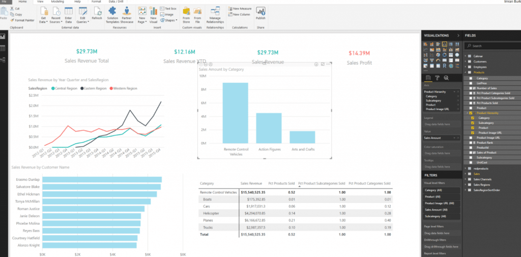 Two methods to drill up/down in Power BI.