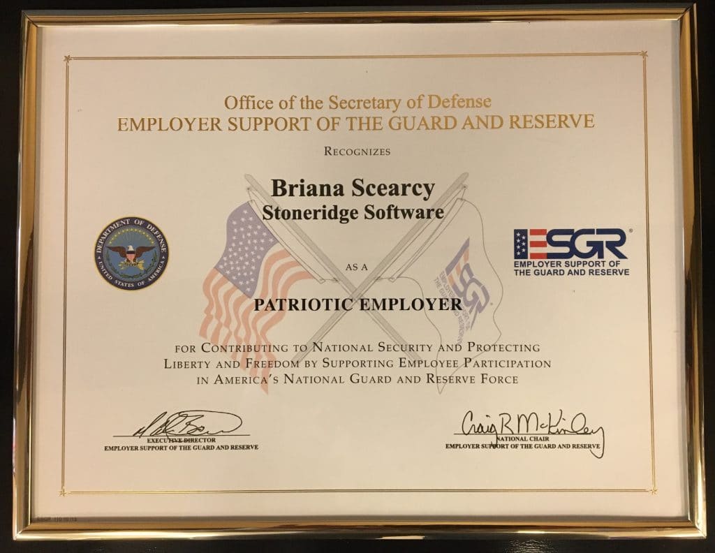 Employer Support Patriot Award