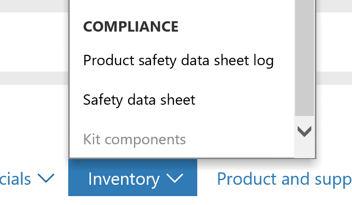 Compliance log