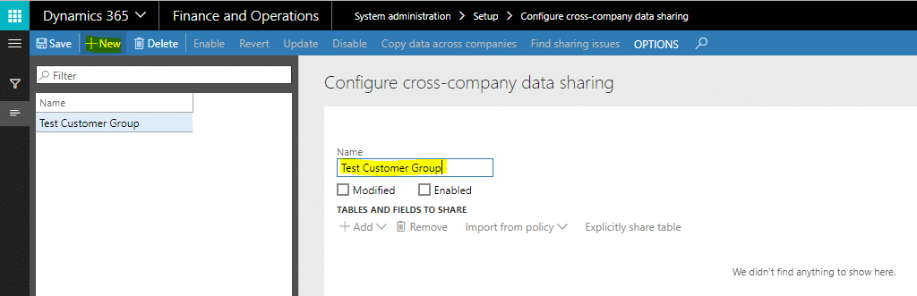 Copying data into a new legal entity in dynamics 365 for finance and operations