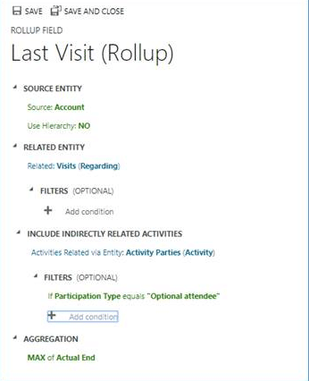 CRM Rollup Fields