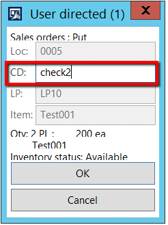 Warehouse Management Location Check Digits