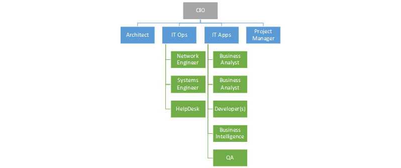 IT team organizational structure