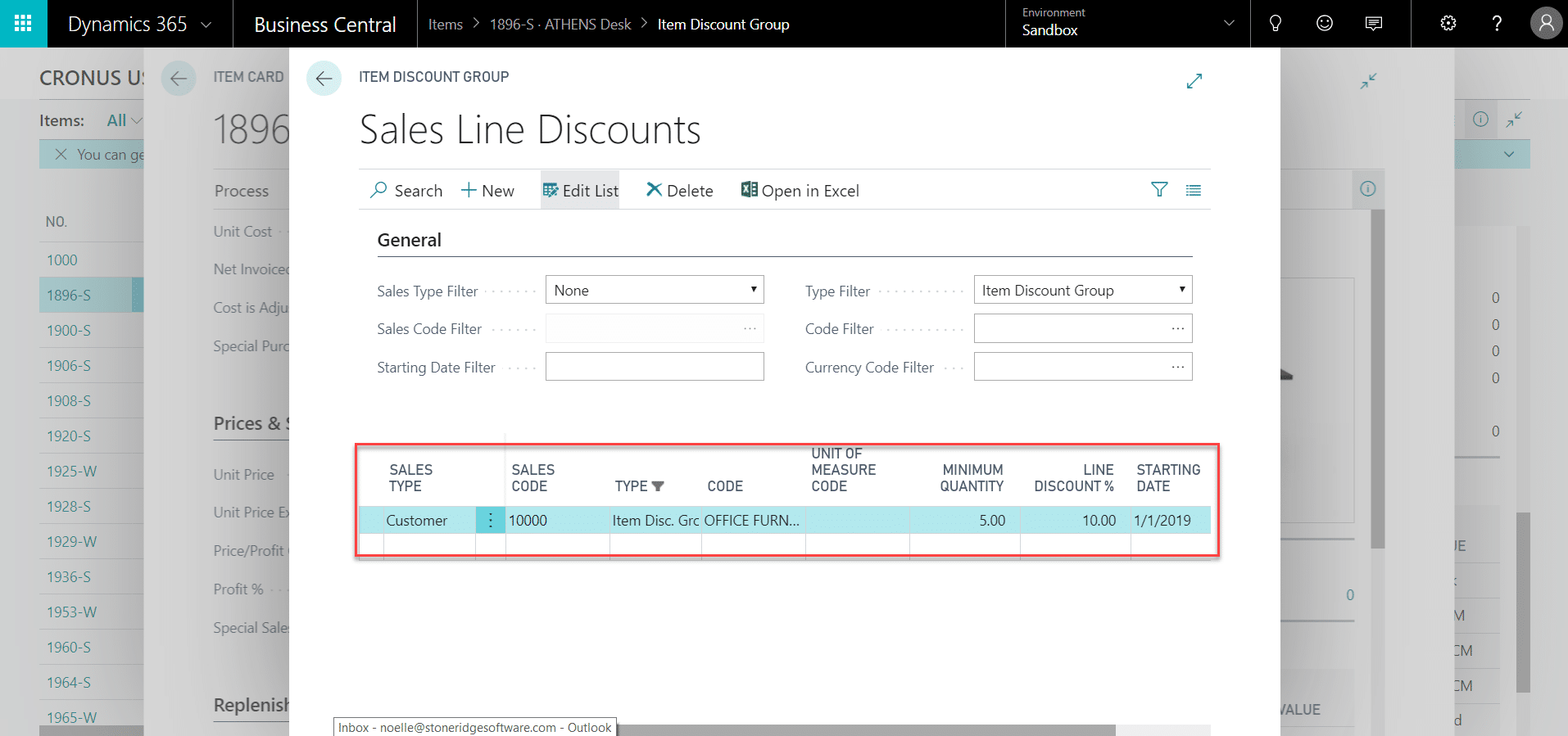 Sales Line Discounts