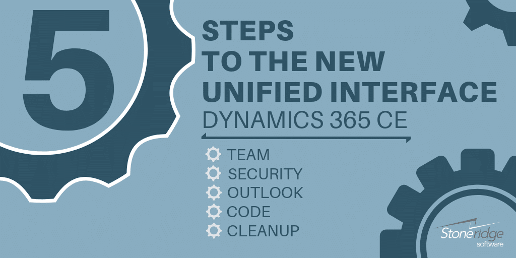 Five steps to move to the new unified interface for dynamics 365 customer engagement