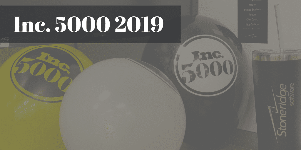 Inc. 5000 2019 - Stoneridge Software