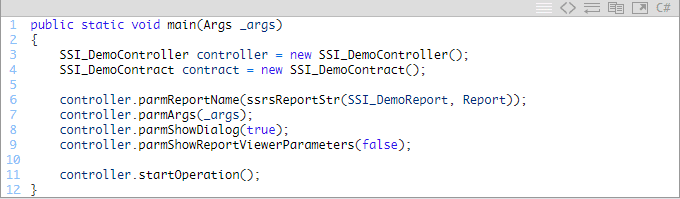 Ui builder class not using the same contract as controller and dp classes in dynamics ax 2012