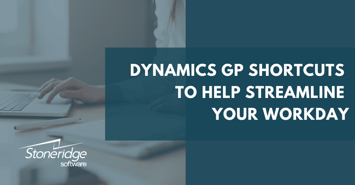 Dynamics GP Shortcuts