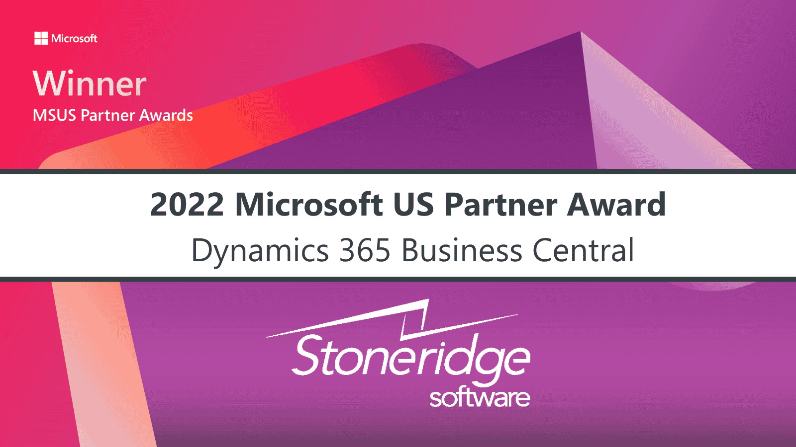 Microsoft U.S Partner of the Year Dynamics 365 Business Central