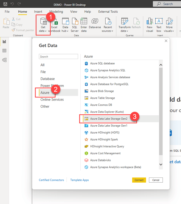 Dynamics 365 Finance and Operations CSV Files in Azure Data Lake and Power BI without Common Data Model - Create CDM