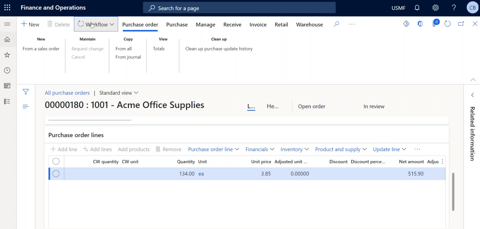 Dynamics 365 Finance and Operations Workflows