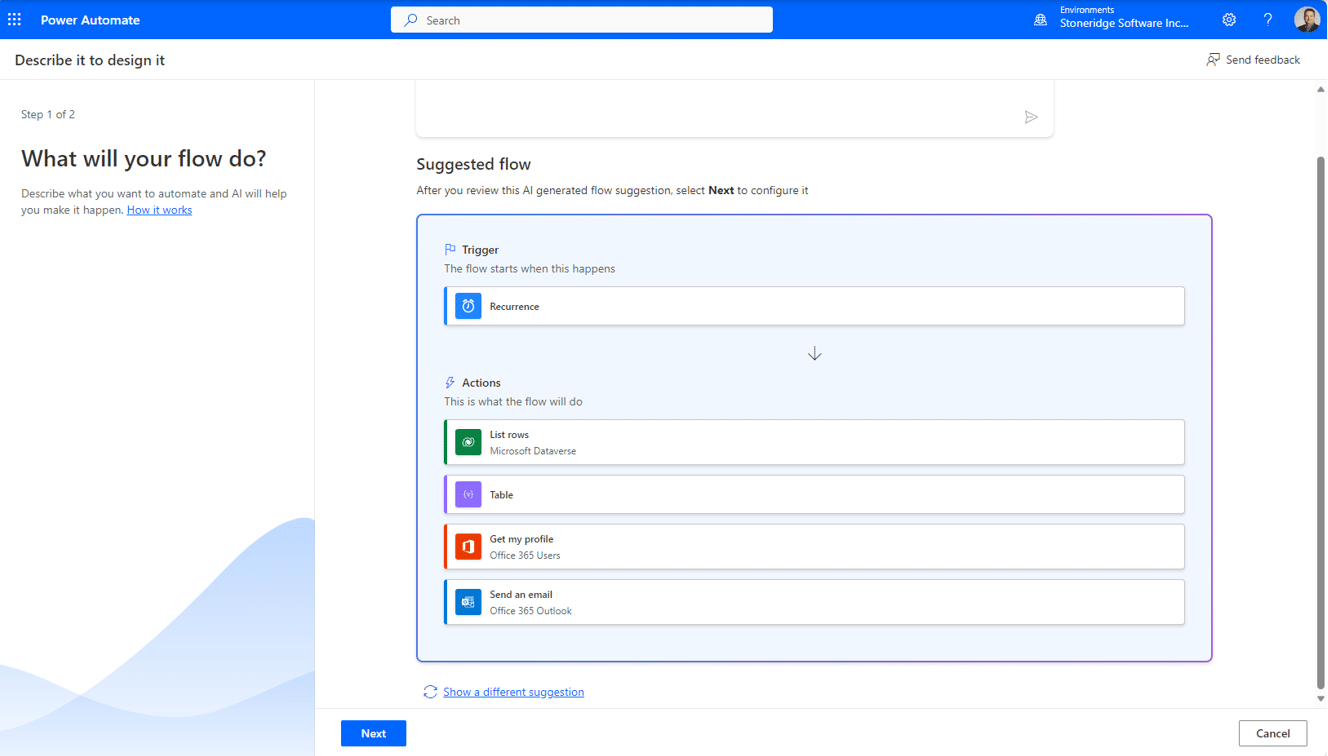 Workflows in Power Automate with Microsoft Copilot workflow template