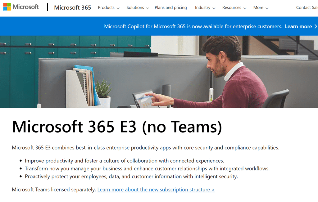 Microsoft 365 (no teams)