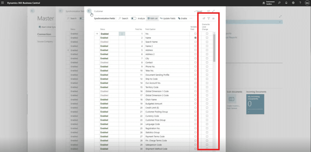 Master Data Management in D365 BC overwrite local change