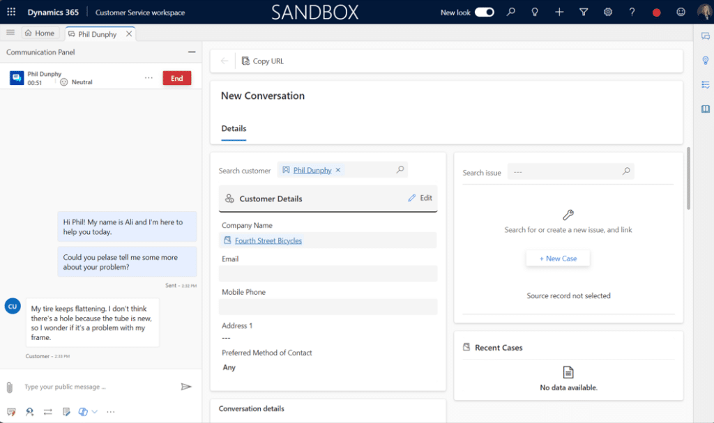 Omnichannel New Conversation