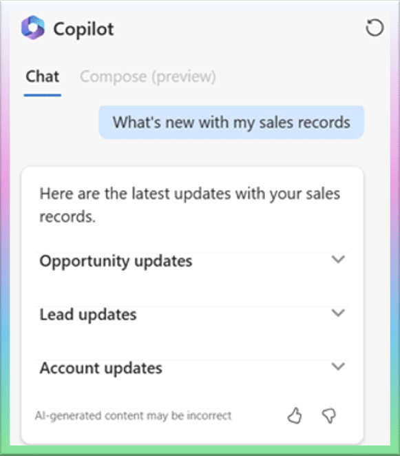 Sales Record Catchup Copilot for Sales