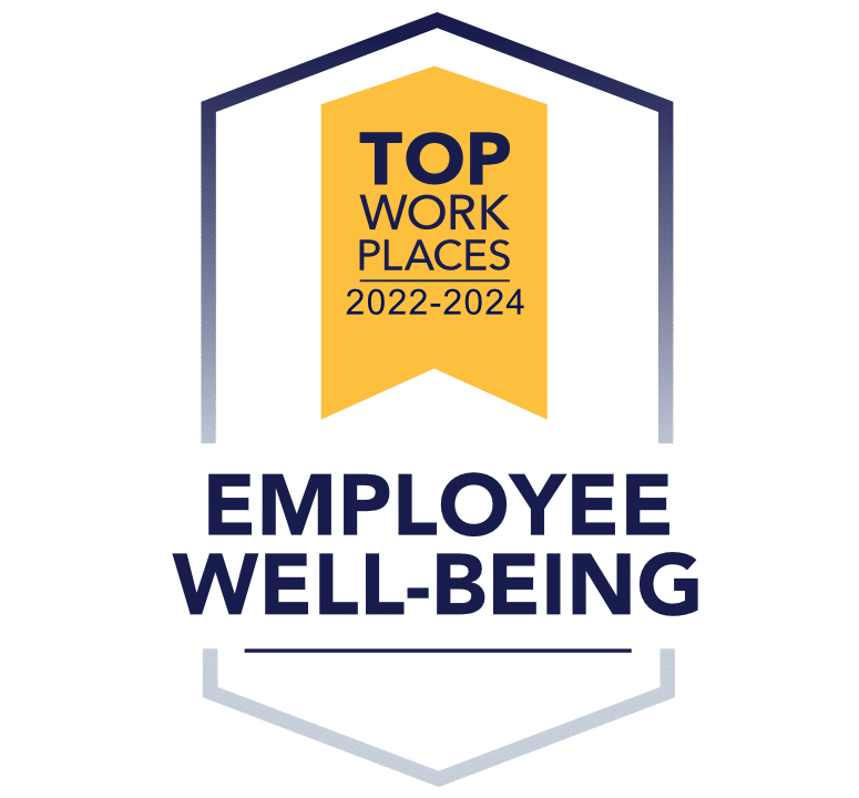 Employee Well Being badge top work 2022 2024