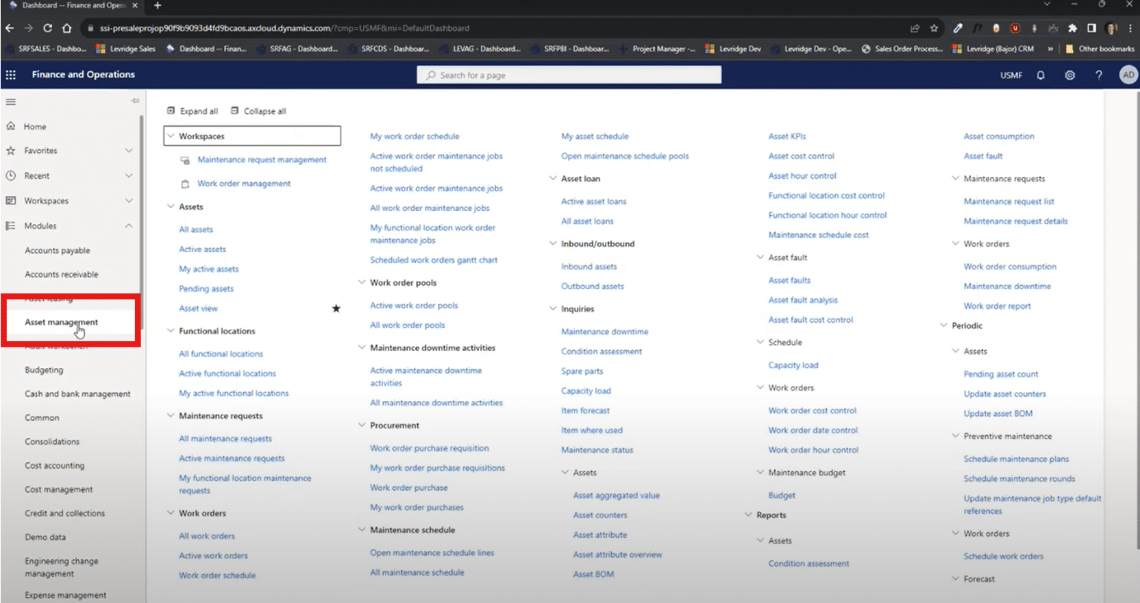 Asset Management in Dynamics 365