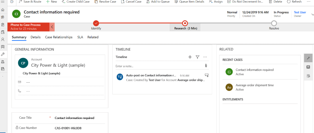 Case management in Dynamics 365 Customer Service