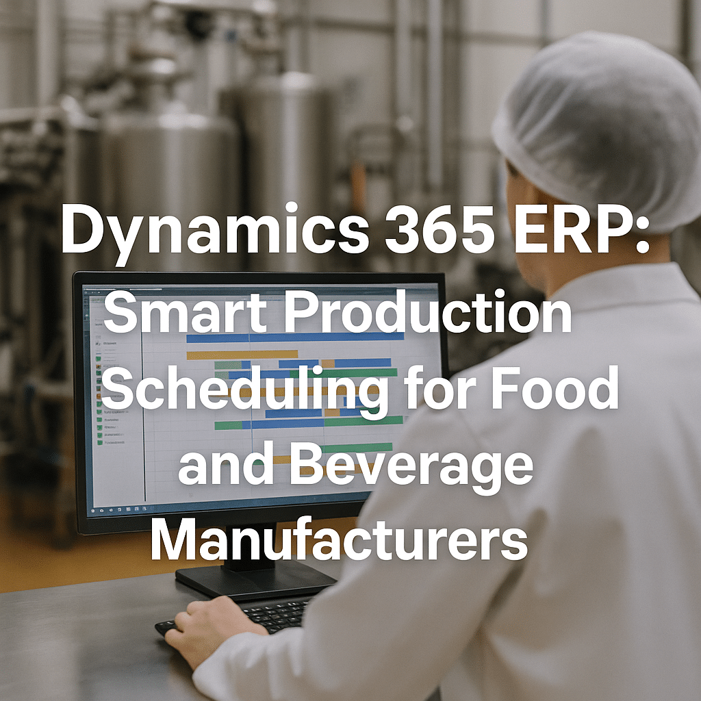Dynamics 365 ERP Smart Production Scheduling for Food and Beverage Manufacturers