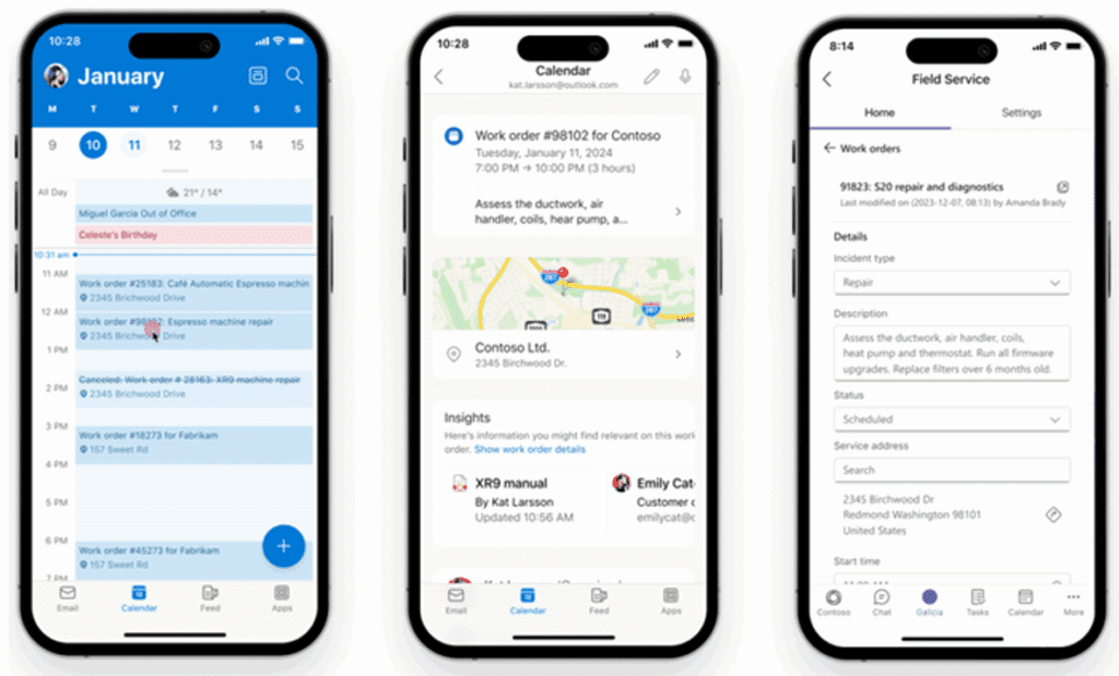 Field Service Mobile Integration with Microsoft 365